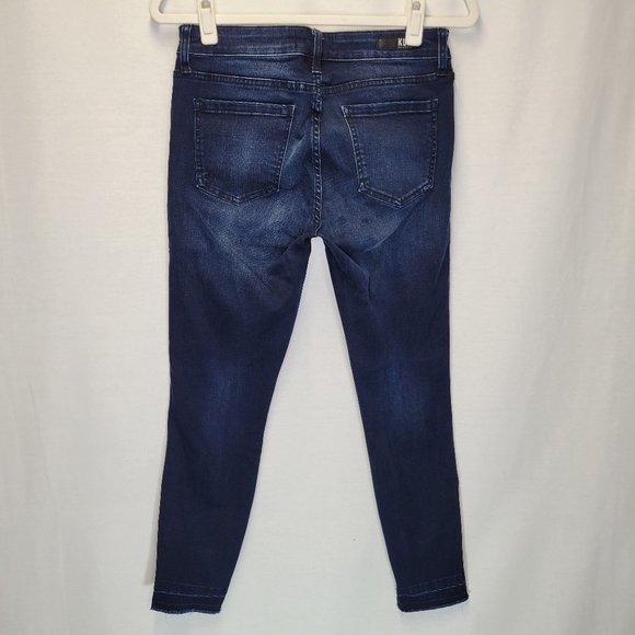 Kut From The Kloth Women's Size 4 Jeans Donna Ankle Skinny Raw Step Hem - Picture 2 of 8